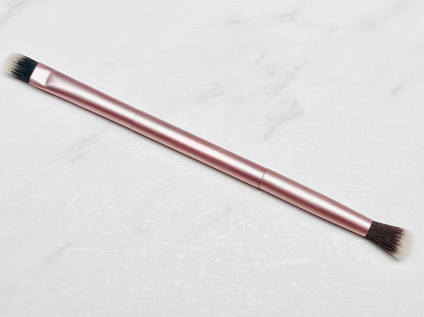 Double End Rose Gold Pigment Applicator Brush - Luxie Nail