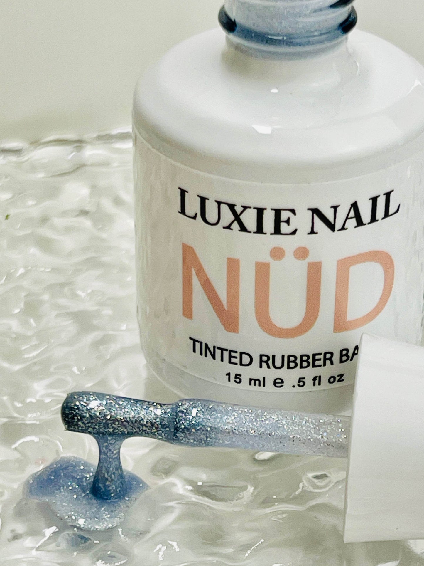 NÜD 110 Star Dust- HEMA FREE Rubber Base 15ml UV Gel- Luxie Nail