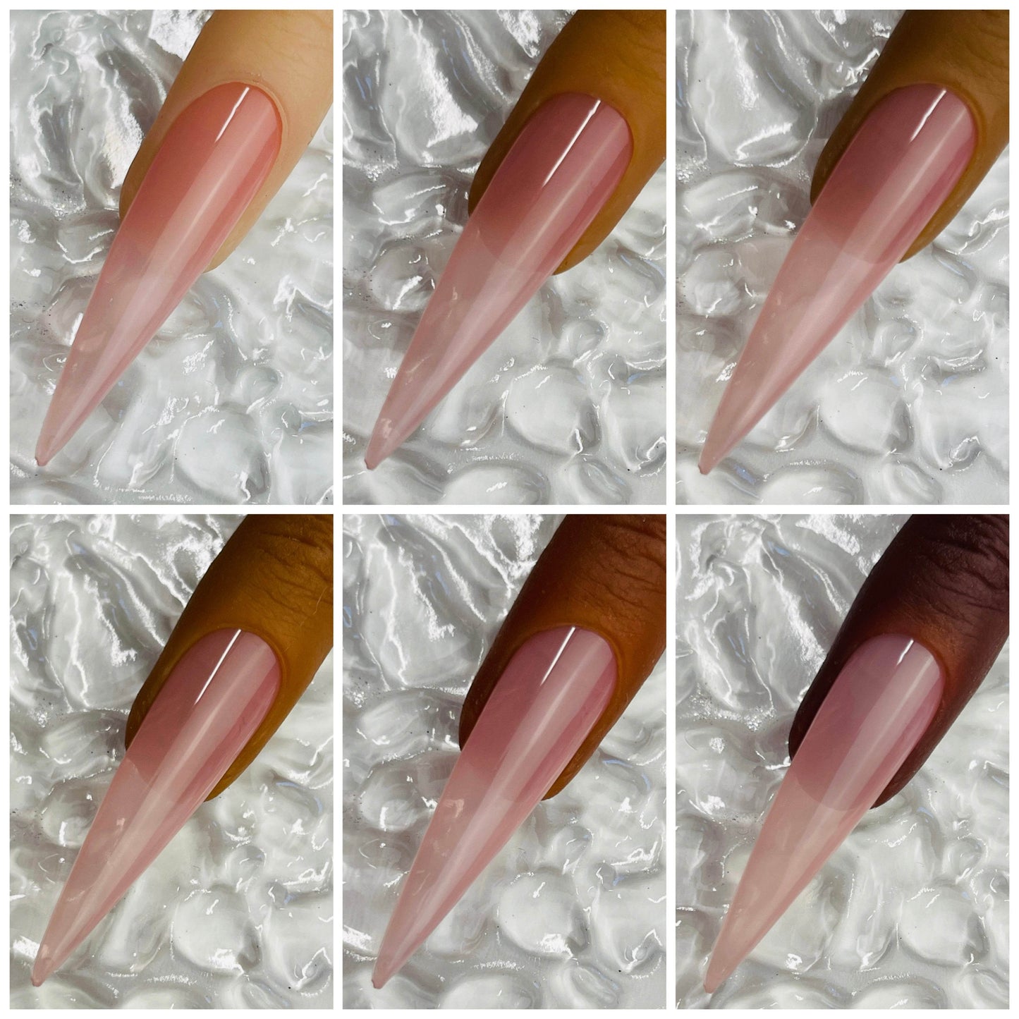 NÜD Tinted Rubber Base Collection- HEMA FREE 15 Shades - Luxie Nail
