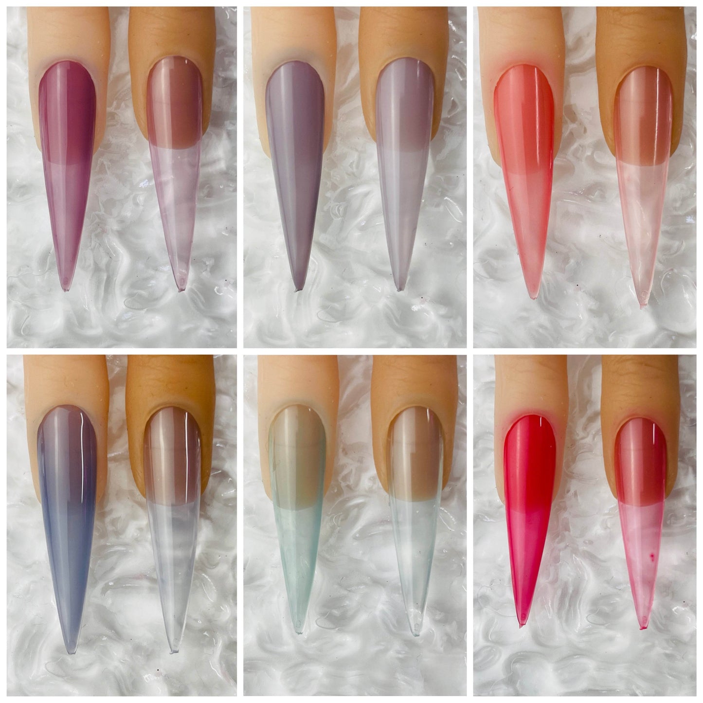 Jelly Glaze Gel Polish Collection 12 Shades - Luxie Nail