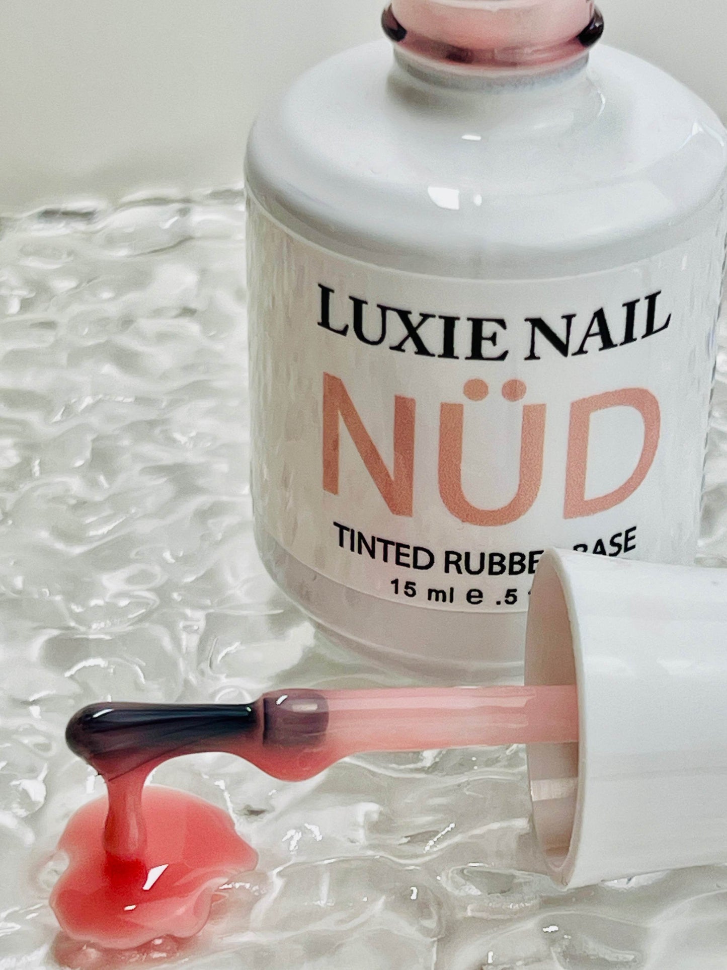 NÜD 018 Tea Rose- HEMA FREE Rubber Base 15ml - Luxie Nail