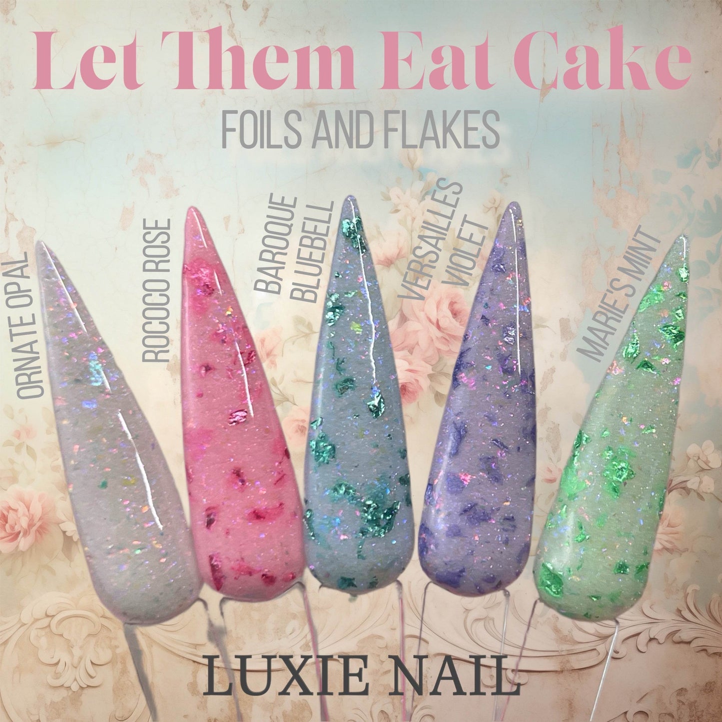 🧁 Let Them Eat Cake Foils - Luxie Nail