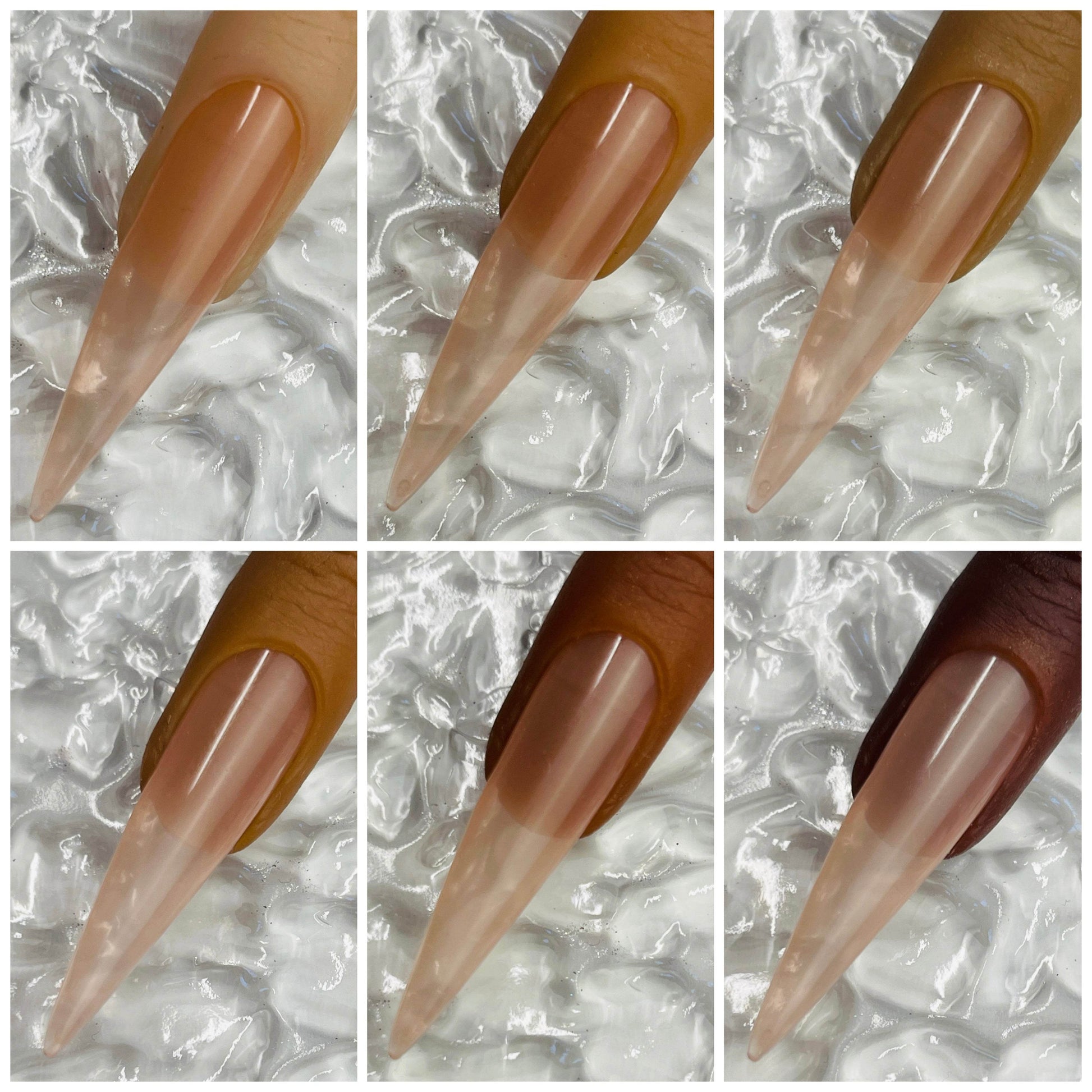 NÜD Tinted Rubber Base Collection- HEMA FREE 15 Shades - Luxie Nail
