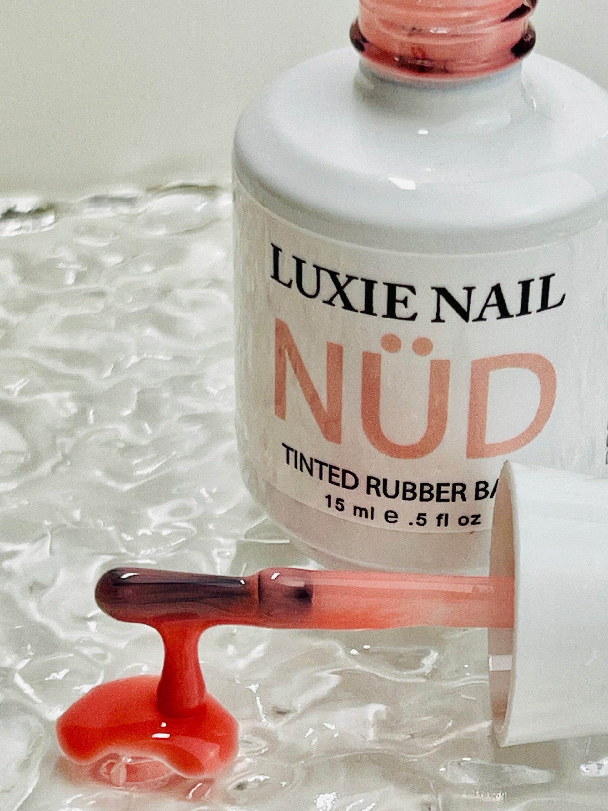 NÜD 024 Pink Salmon- HEMA FREE Rubber Base 15ml - Luxie Nail