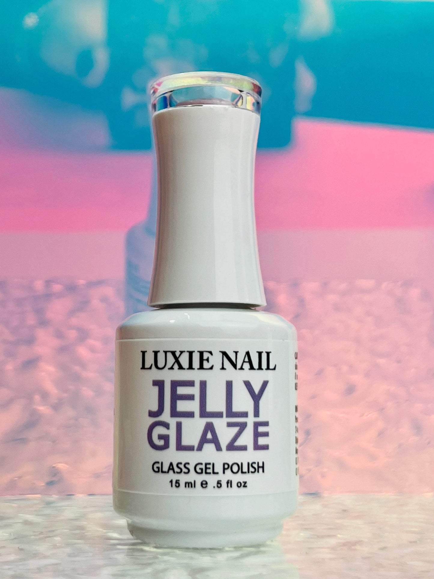Jelly Glaze 015 Pink Sugar Gel Polish 15ml - Luxie Nail