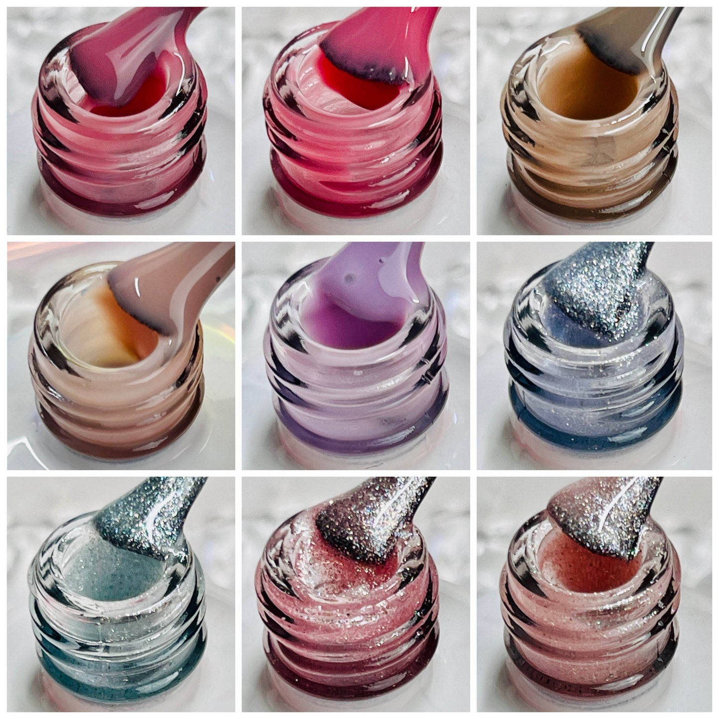 NÜD Tinted Rubber Base Collection- HEMA FREE 15 Shades - Luxie Nail