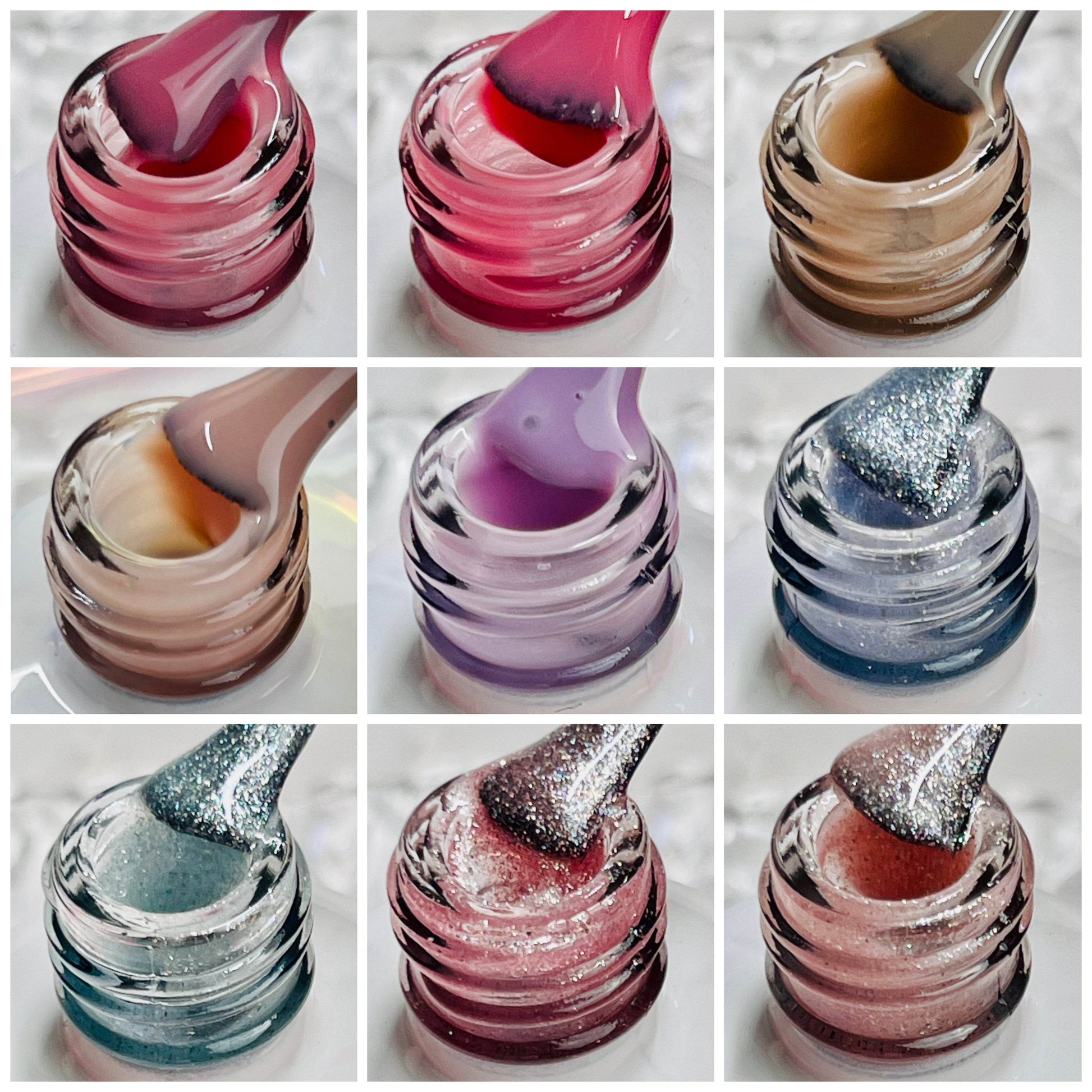 NÜD Tinted Rubber Base Collection- HEMA FREE 15 Shades - Luxie Nail