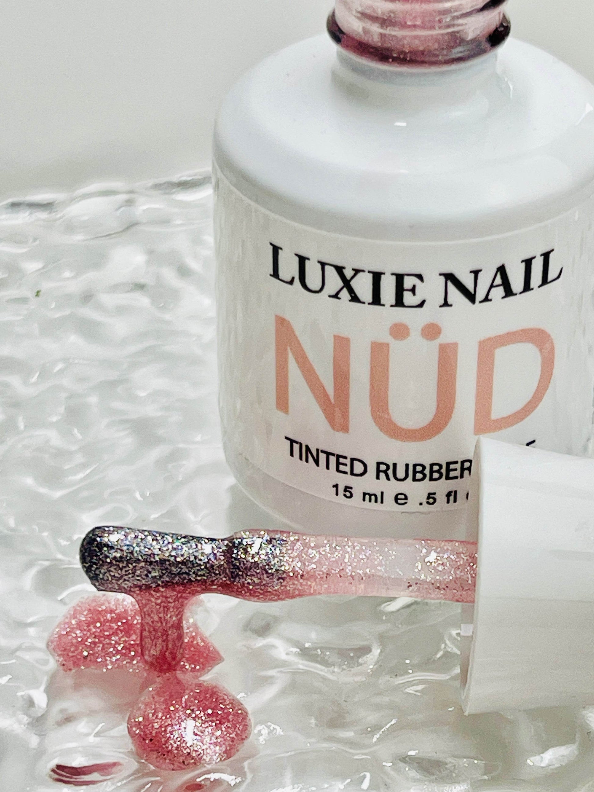 NÜD 108 Pink Ice- HEMA FREE Rubber Base 15ml - Luxie Nail