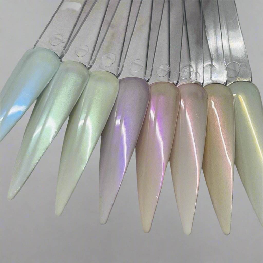 Aurora Dust Chrome Powder Pigment- Set of 8 - Luxie Nail