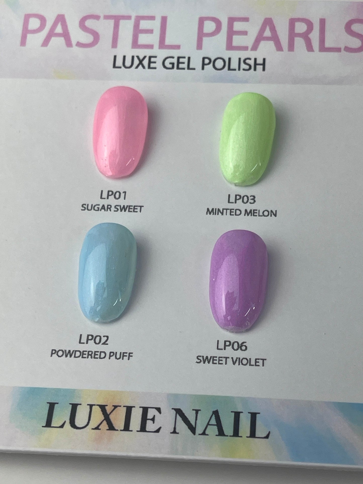 Pastel Pearl Sweet Violet UV Gel No.LP06 15ml - Luxie Nail