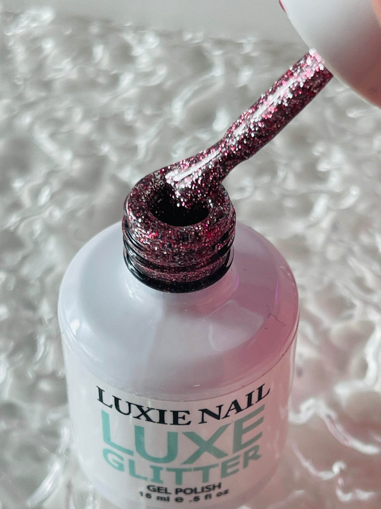 Red Disco Glitter UV Gel No.GL03 15ml - Luxie Nail