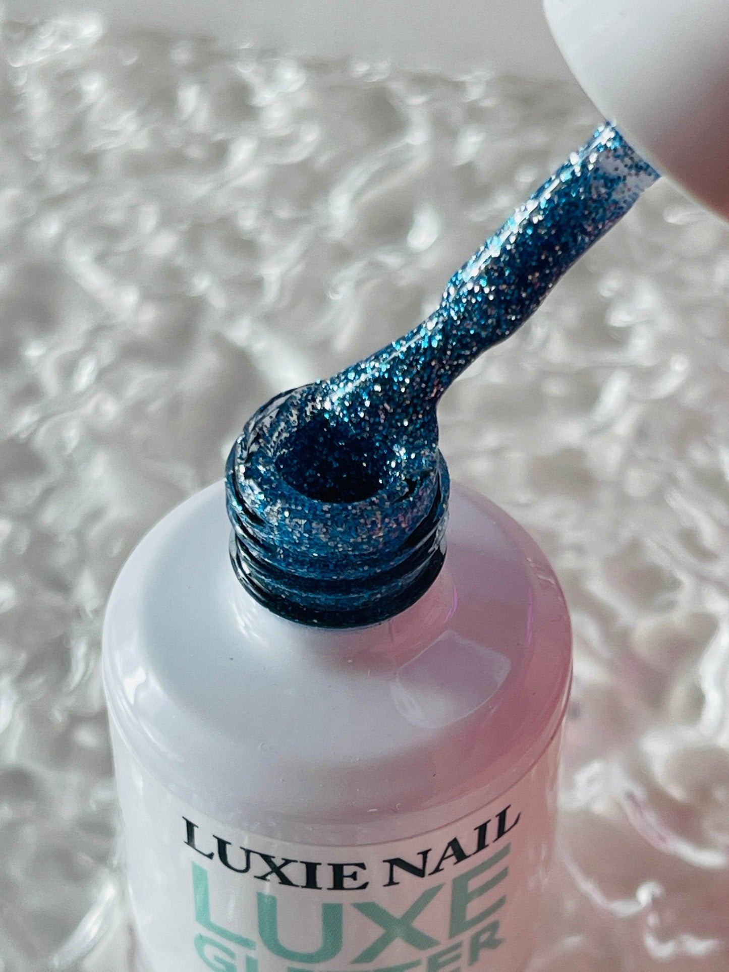 Blue Disco Glitter UV Gel No.GL05 15ml - Luxie Nail