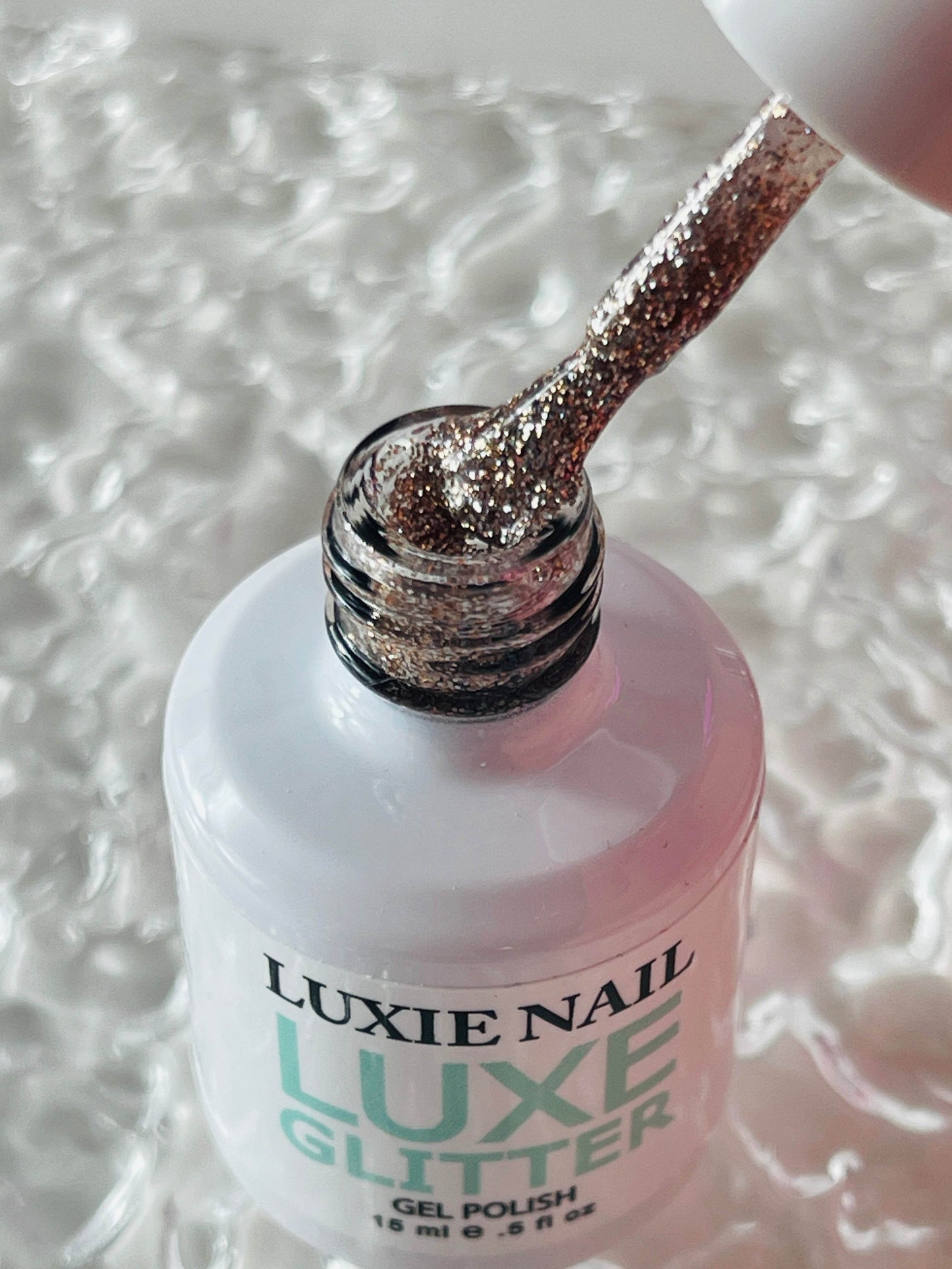 Gold Disco Glitter UV Gel No.GL02 15ml - Luxie Nail