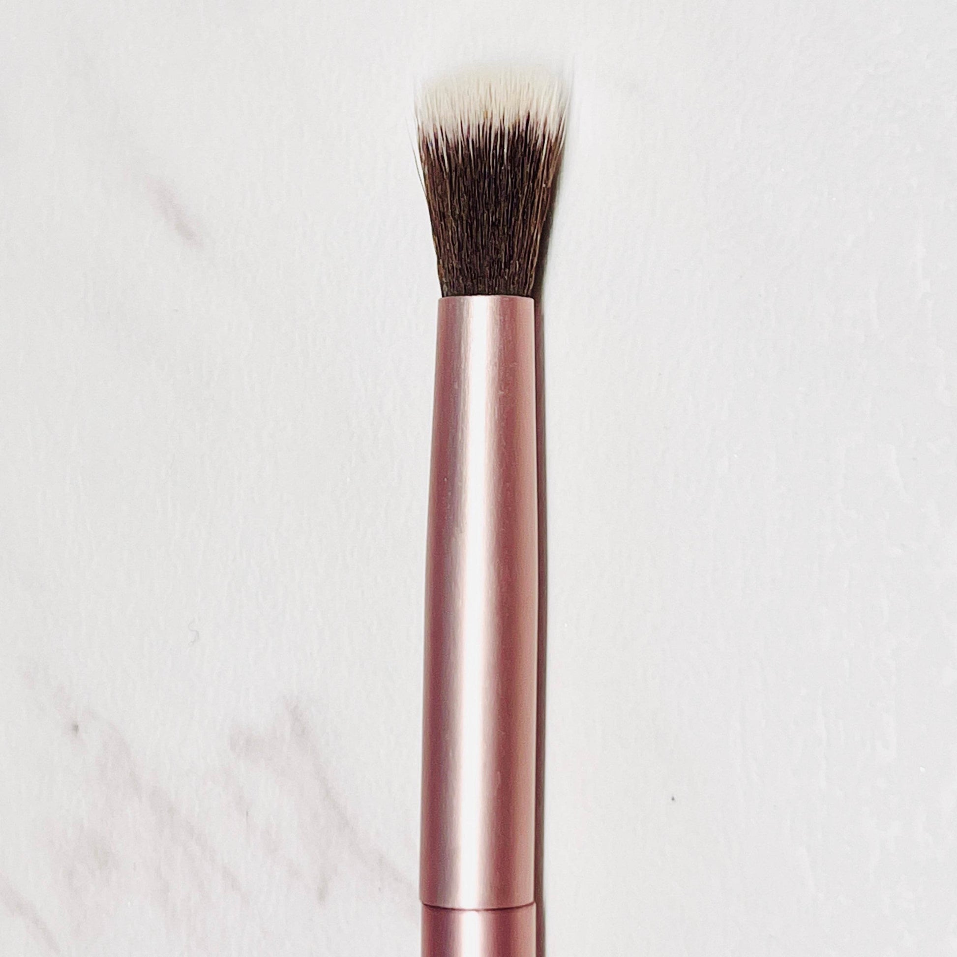 Double End Rose Gold Pigment Applicator Brush - Luxie Nail