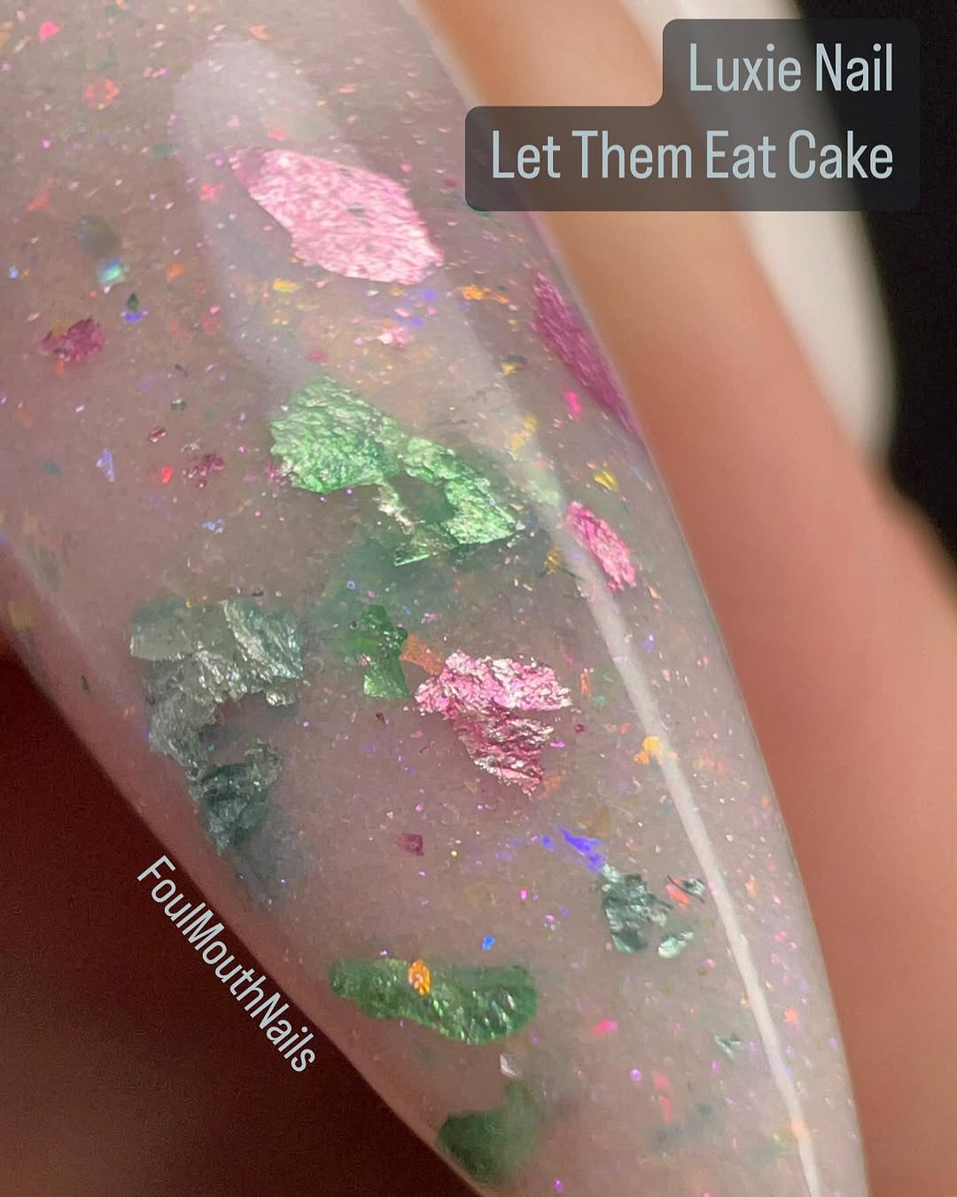 🧁 Let Them Eat Cake Foils Acrylic Dip Powder- Luxie Nail