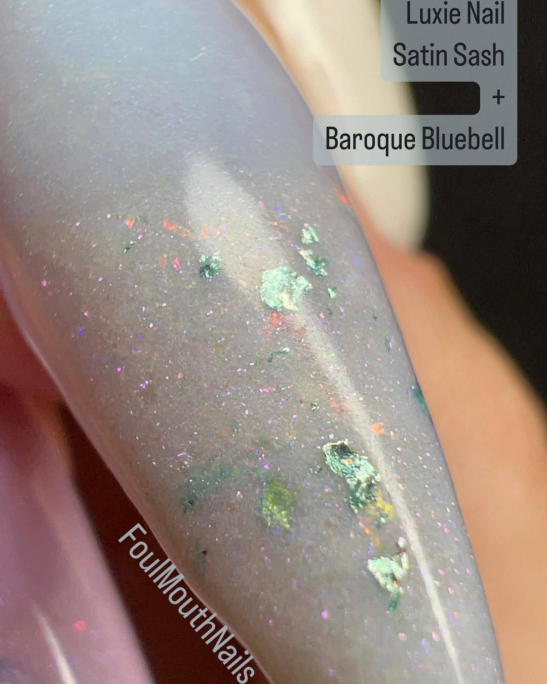 🧁 Let Them Eat Cake Foils Acrylic Dip Powder- Luxie Nail
