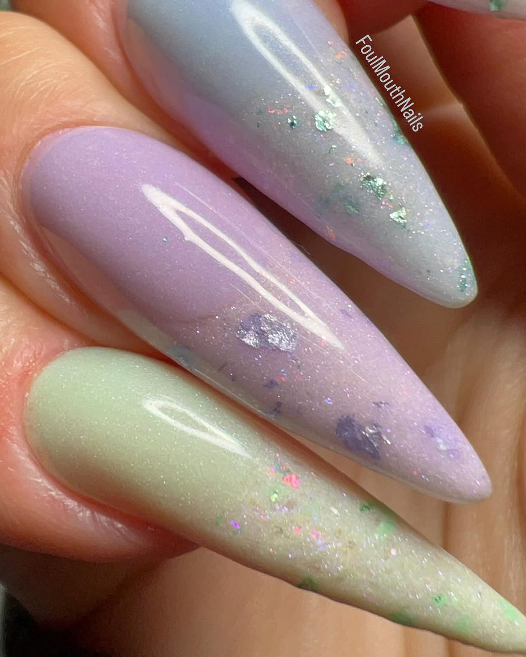 🧁 Let Them Eat Cake Foils Acrylic Dip Powder- Luxie Nail