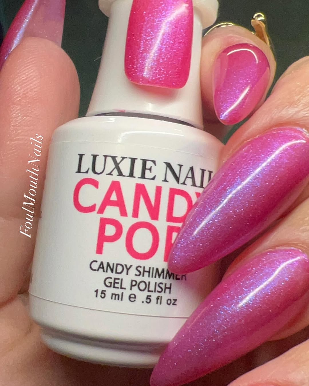 Candy Pop- Luminous Lollie Candy Shimmer Gel Polish No.CP02 15ml UV Gel- Luxie Nail