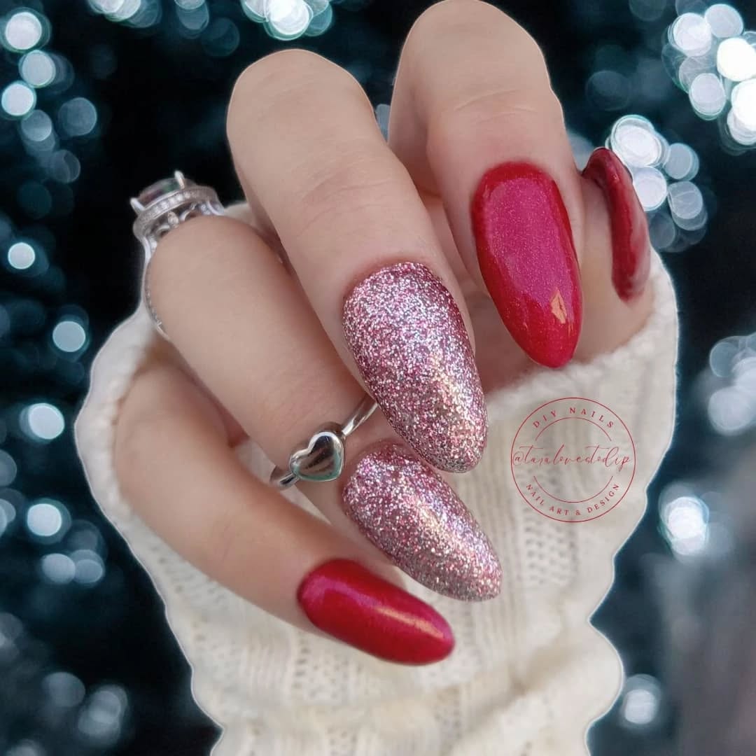 Red Disco Glitter UV Gel No.GL03 15ml UV Gel- Luxie Nail