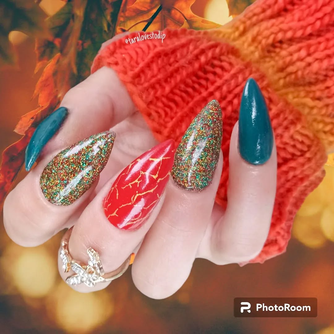 Rainbow Pyrite Acrylic Dip Powder- Luxie Nail