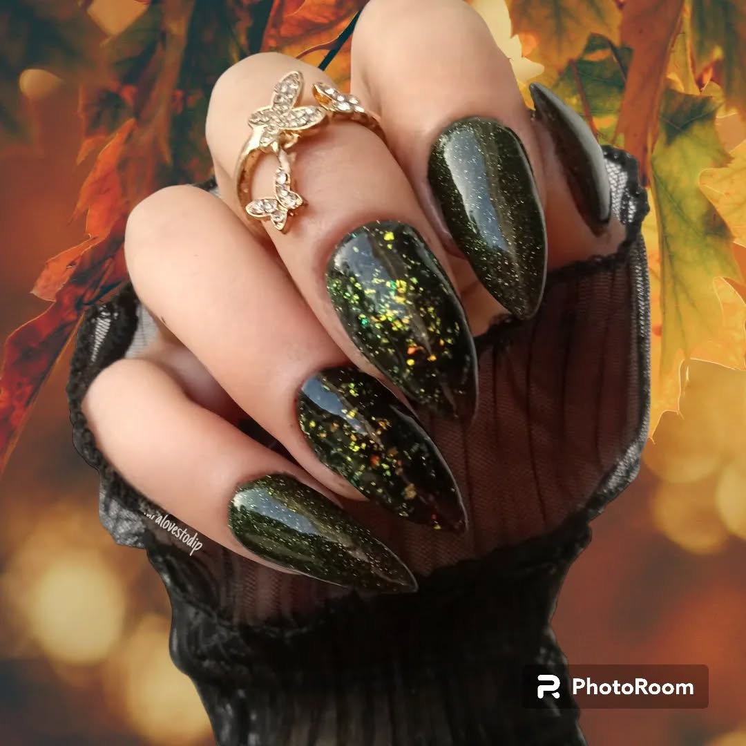 Interstellar Aurora Flake Collection Acrylic Dip Powder- Luxie Nail