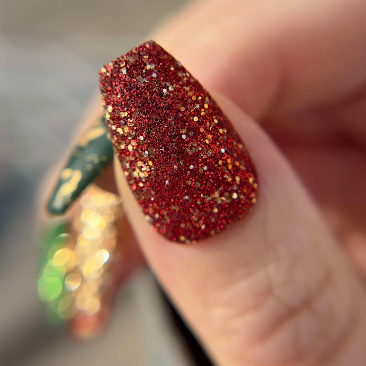 Gilded Holiday Trio Acrylic Dip Powder- Luxie Nail