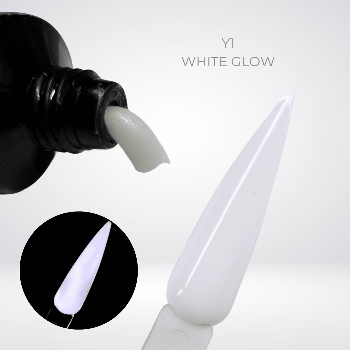 Sculpt Acrygel Y1 White Glow HEMA Free 30ml - Luxie Nail
