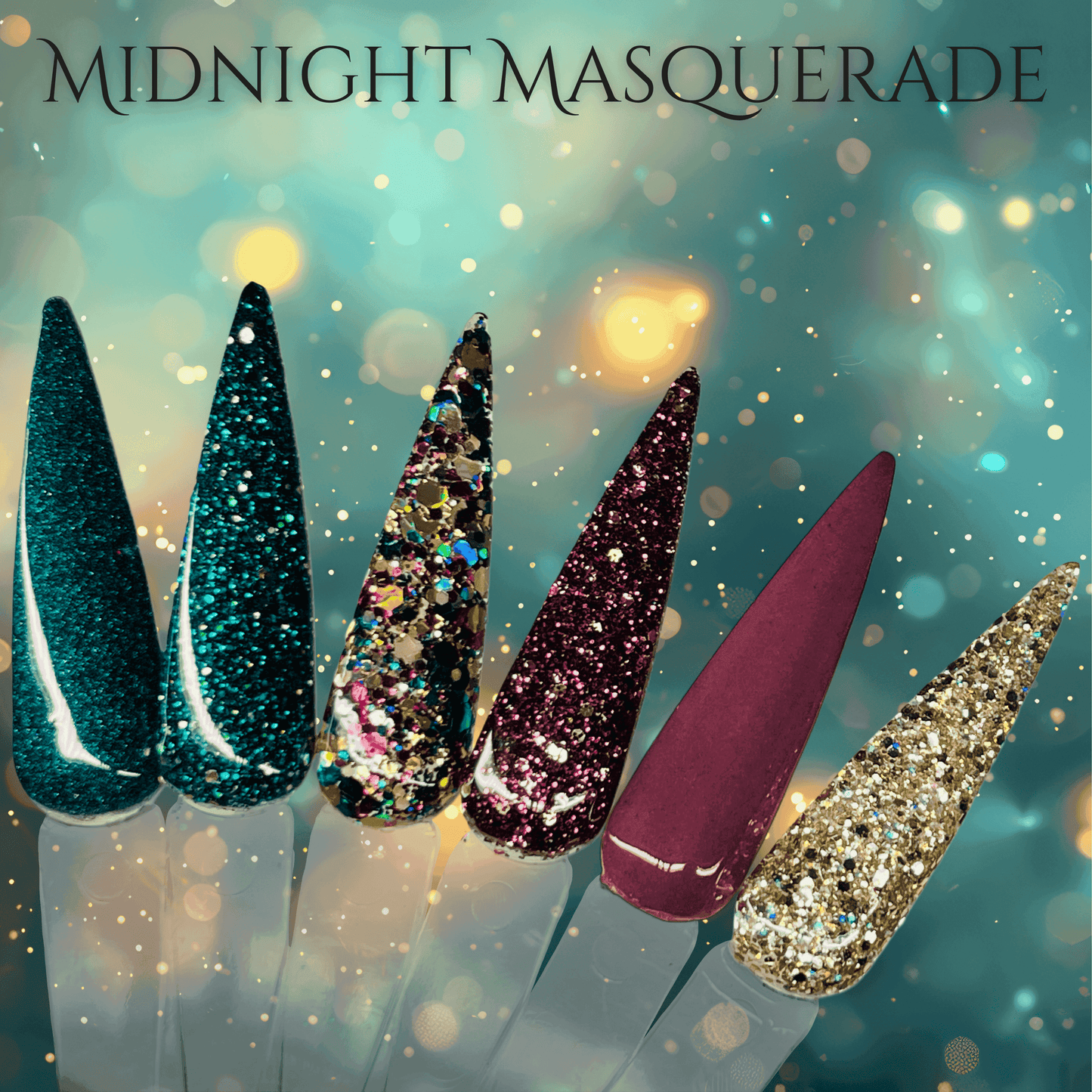 Midnight Masquerade Acrylic Dip Powder- Luxie Nail