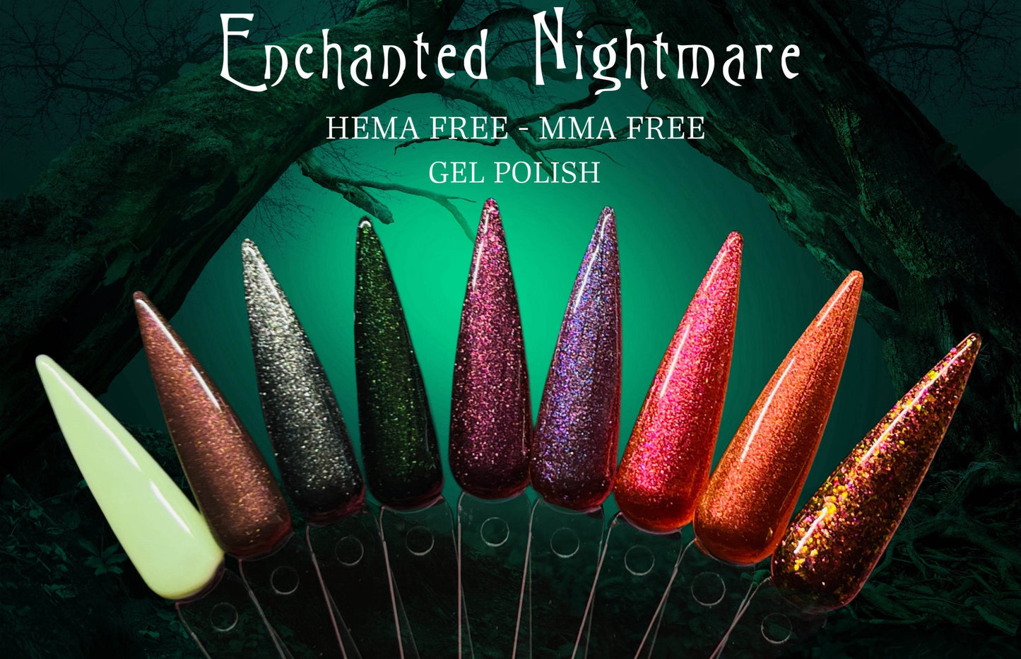 Enchanted Nightmare Duo Chrome- Worm's Wart Gel Polish No.CS12 15ml UV Gel- Luxie Nail