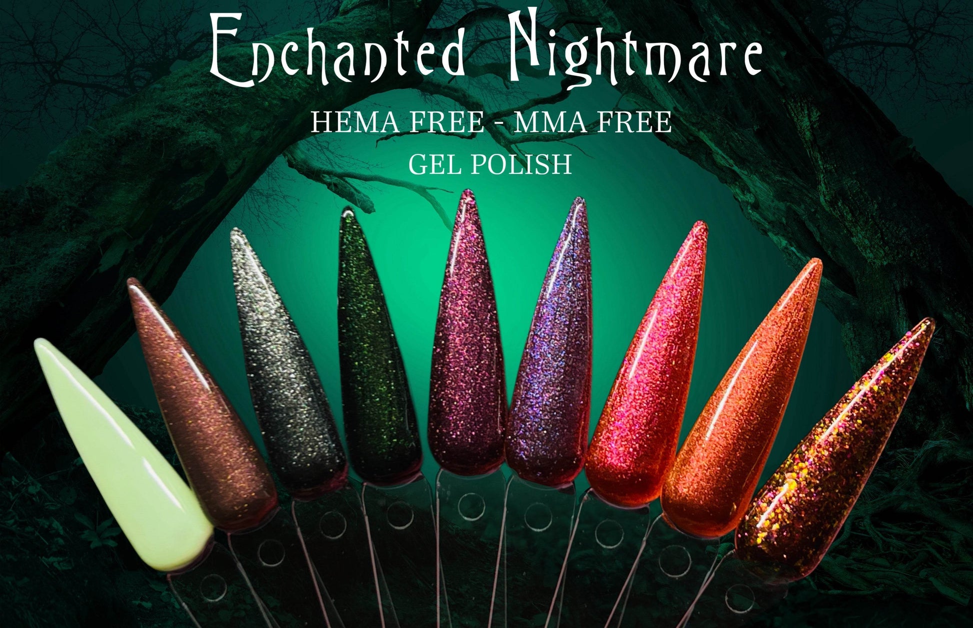 Enchanted Nightmare Duo Chrome- Worm's Wart Gel Polish No.CS12 15ml UV Gel- Luxie Nail