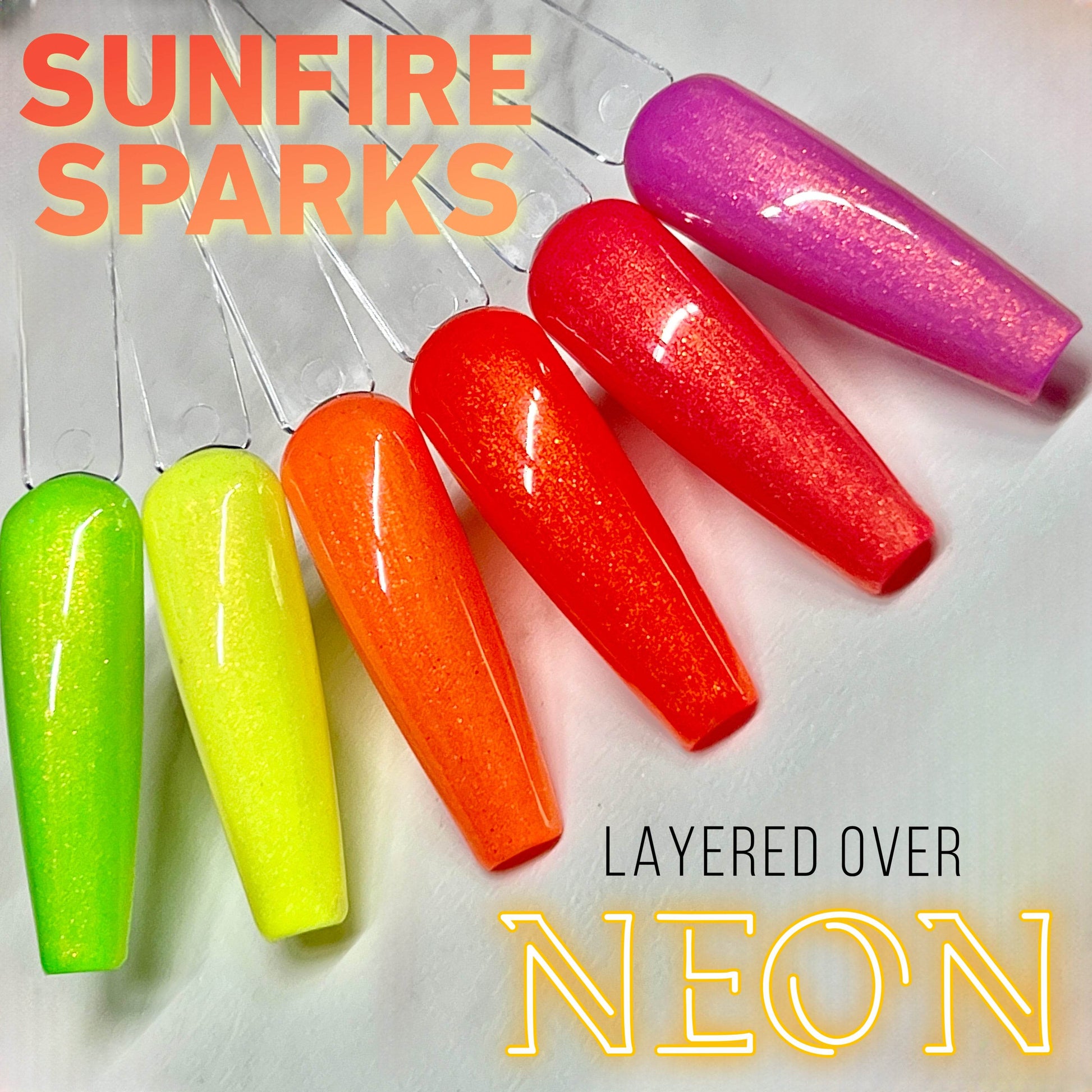 Aurora Luxe- Sunfire Sparks Gel Polish No. F022 15ml - Luxie Nail