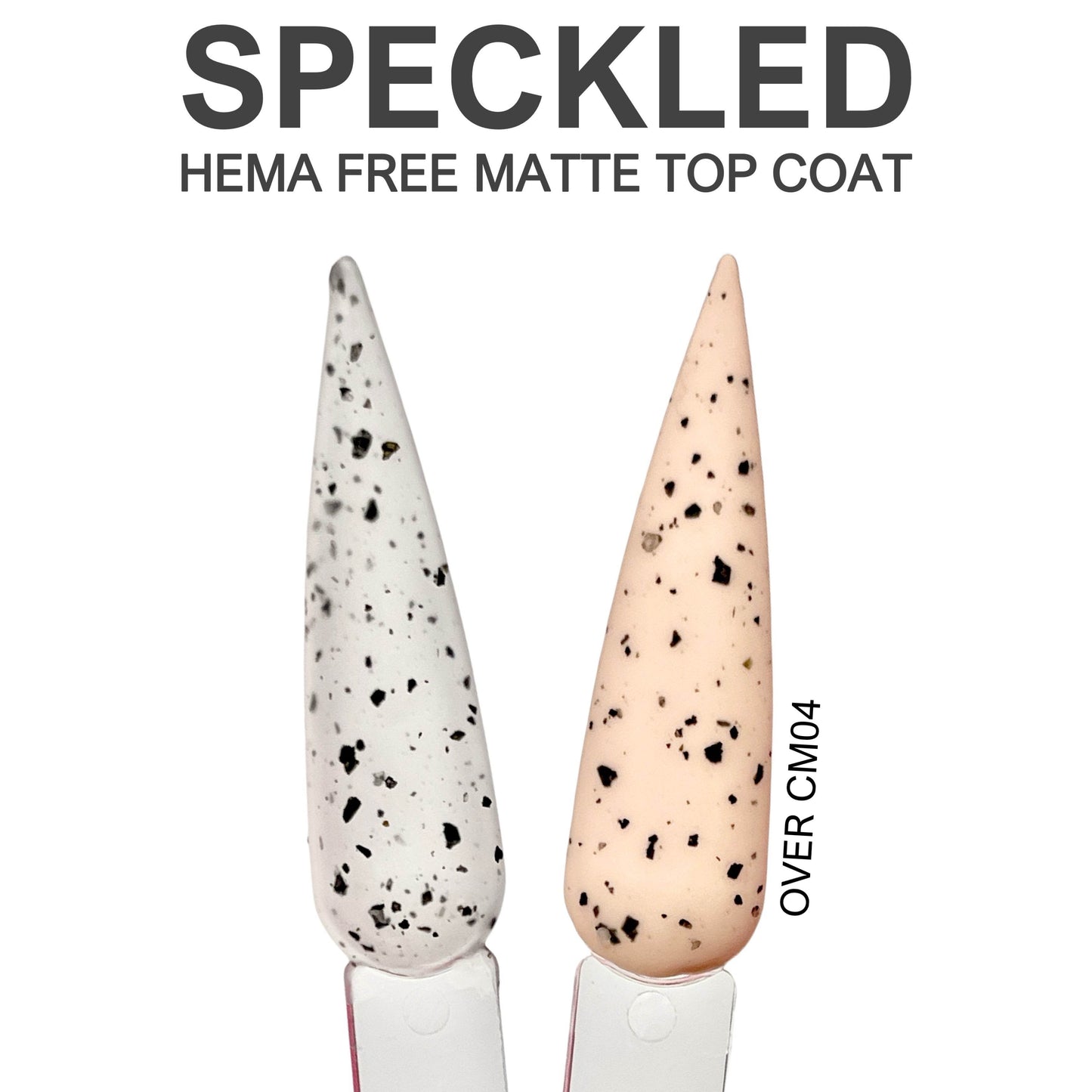 Speckled Matte Top Coat Gel Polish No.GL10 15ml - Luxie Nail