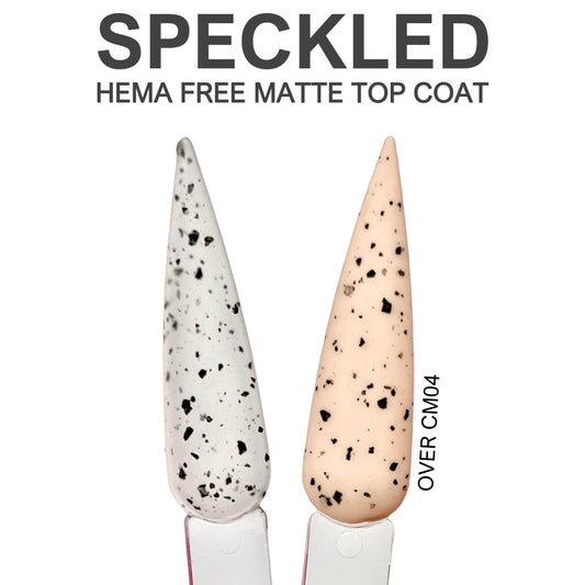 Speckled Matte Top Coat Gel Polish No.GL10 15ml - Luxie Nail