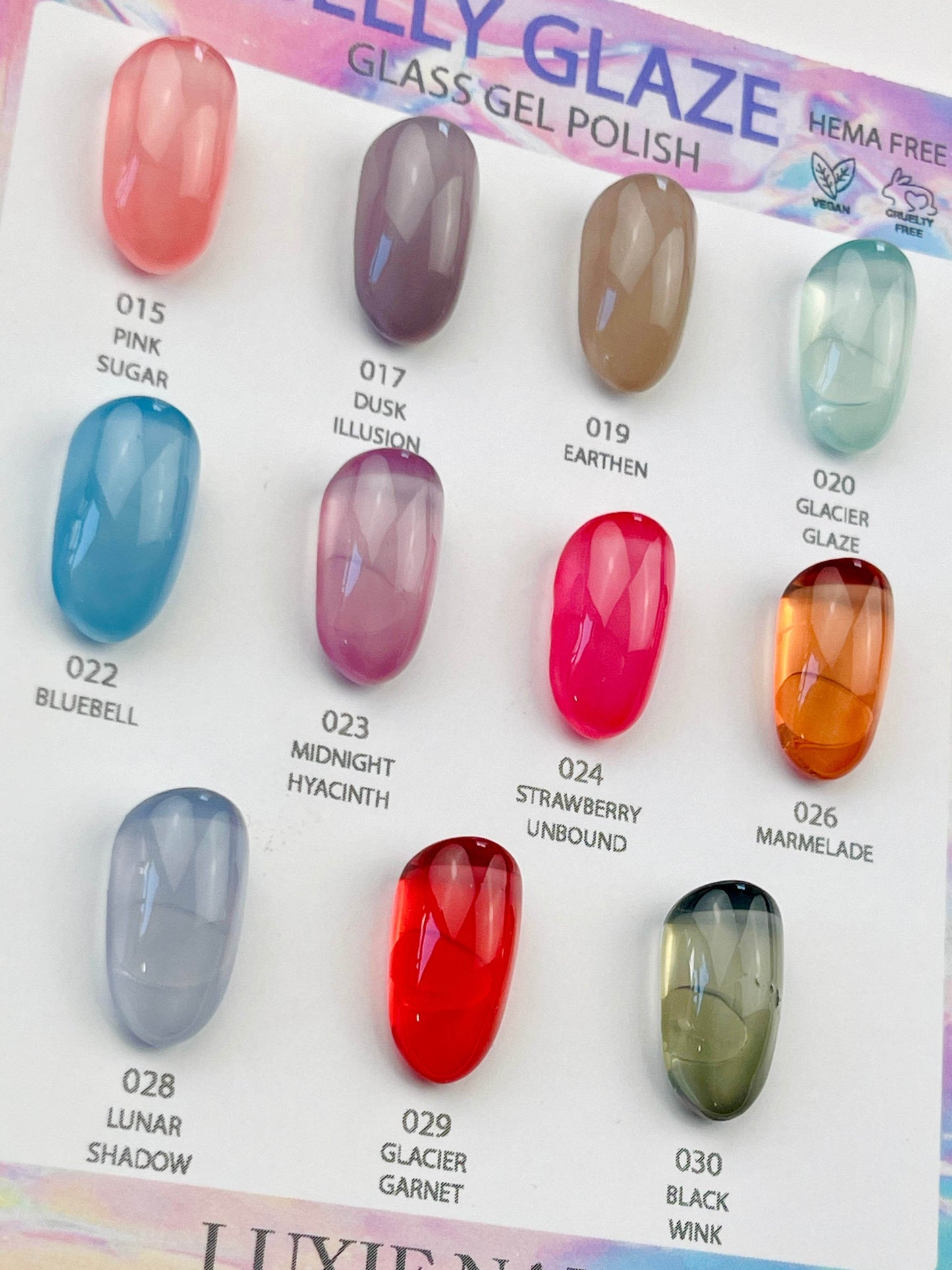 Jelly Glaze 024 Strawberry Unbound Gel Polish 15ml - Luxie Nail