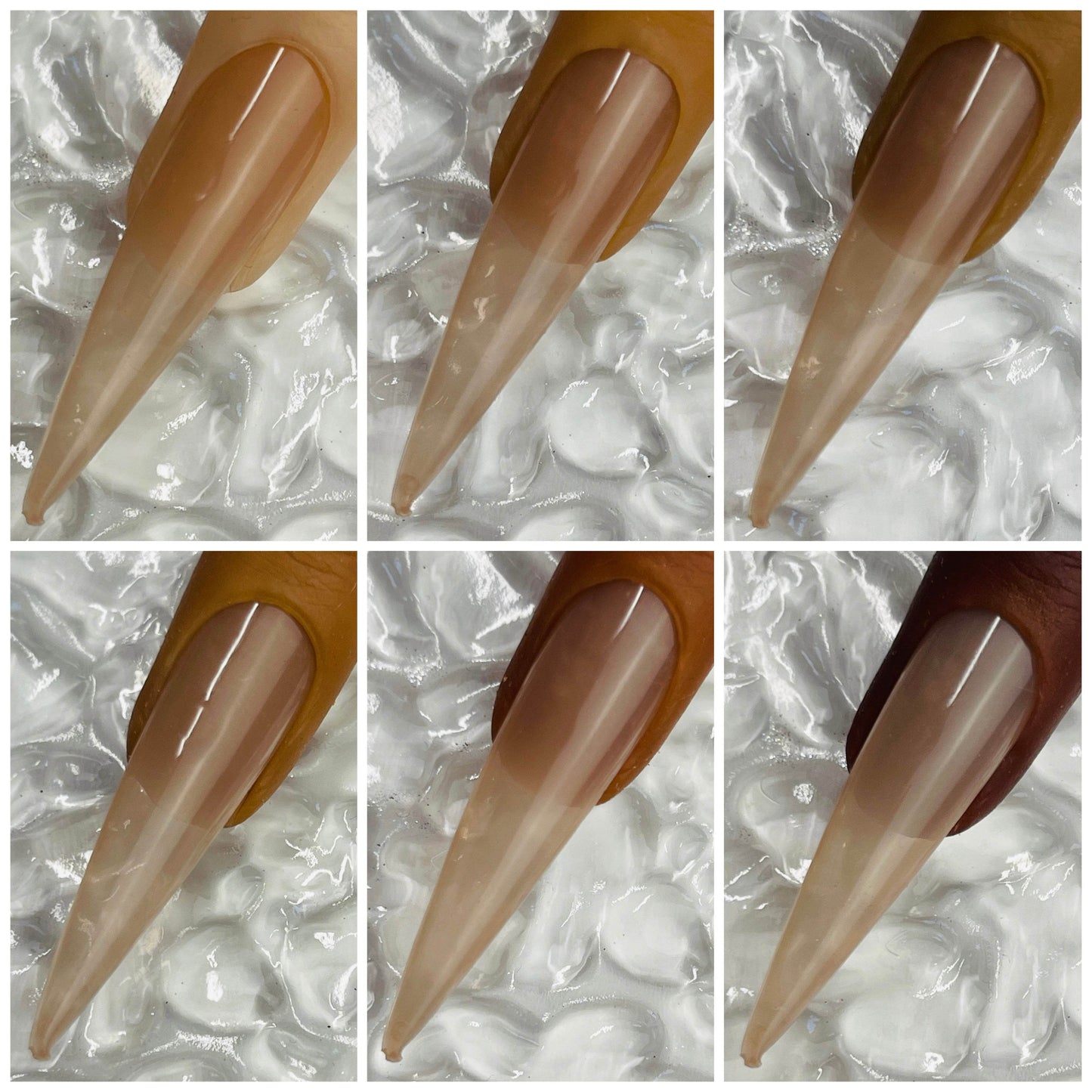 NÜD Tinted Rubber Base Collection- HEMA FREE 15 Shades - Luxie Nail