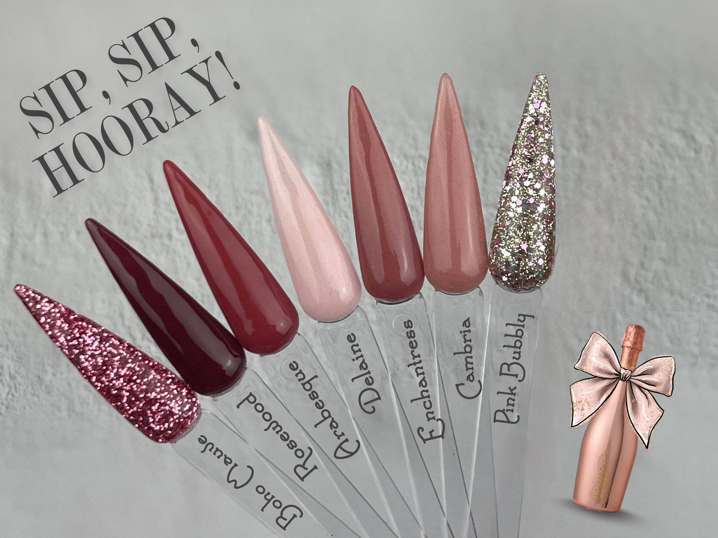 Sip, Sip, Hooray!- Cambria Acrylic Dip Powder- Luxie Nail