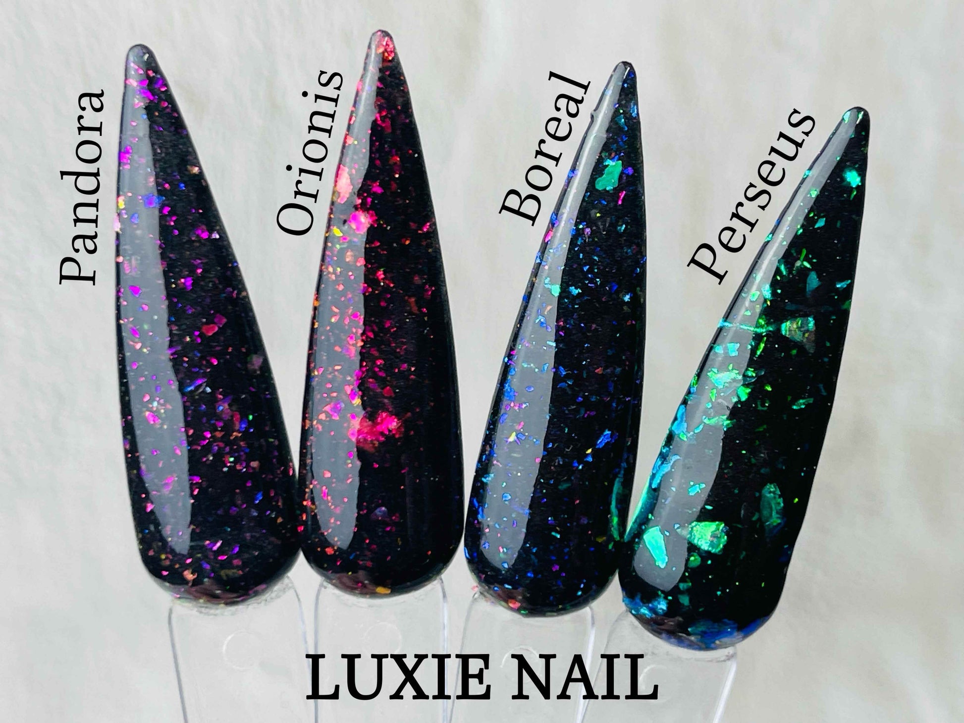 Alternate Universe Flake Collection Acrylic Dip Powder- Luxie Nail