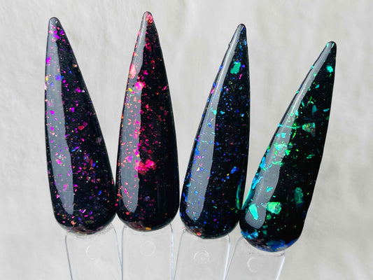 Alternate Universe Flake Collection Acrylic Dip Powder- Luxie Nail
