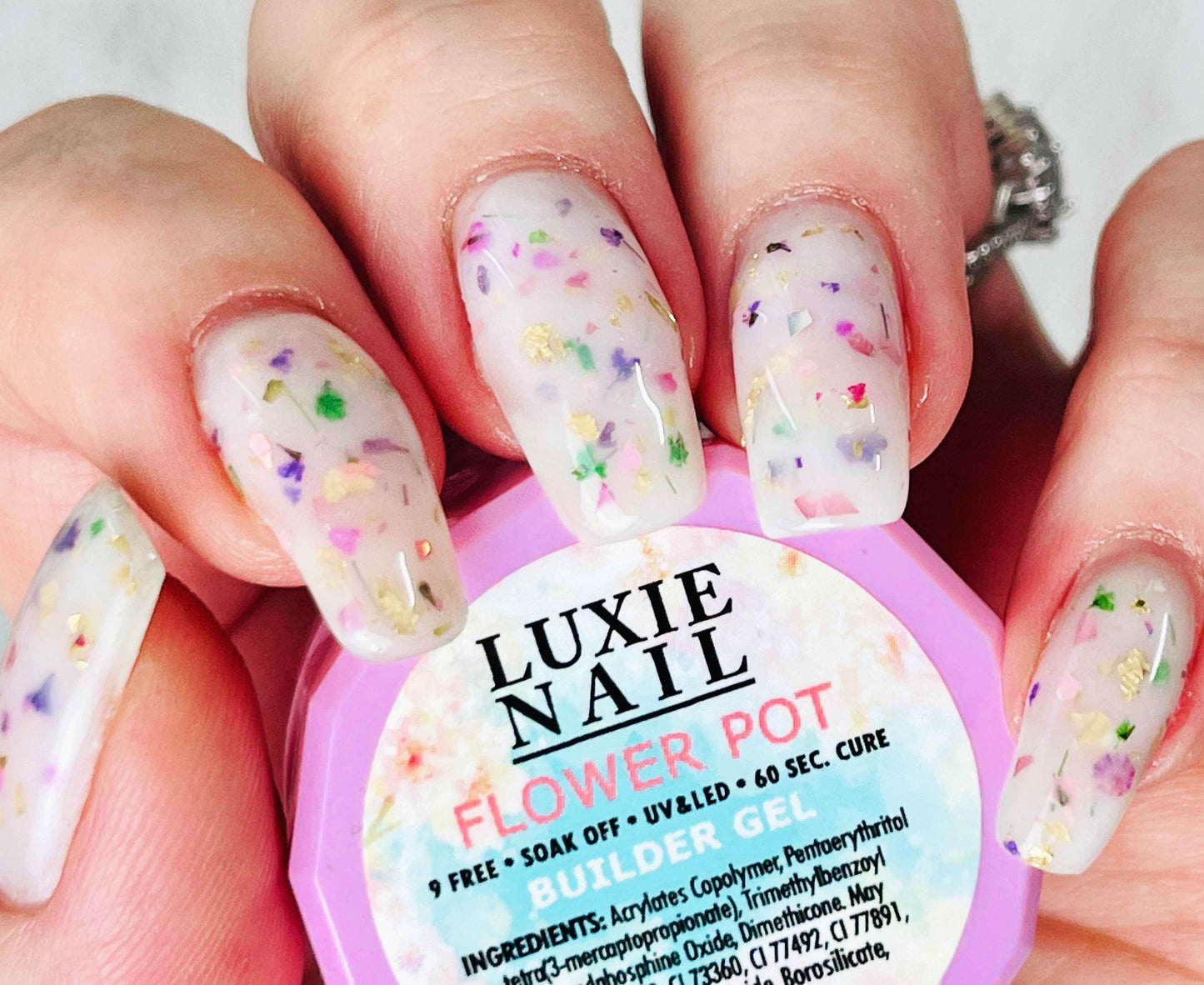 HEMA Free- Lola Flower Pot Builder Gel 15ml UV Gel- Luxie Nail