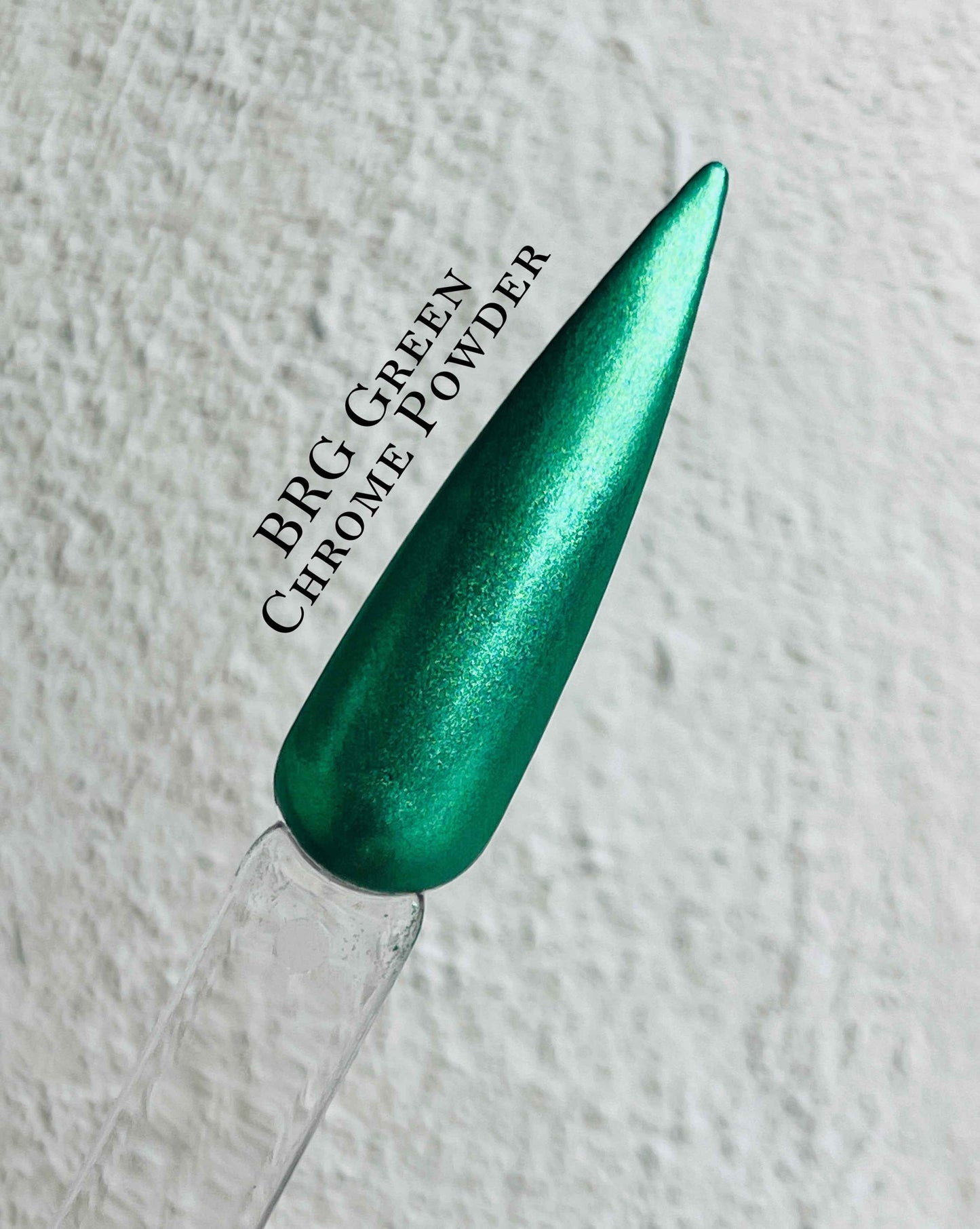 British Racing Green Chrome Nail Powder 1g. - Luxie Nail