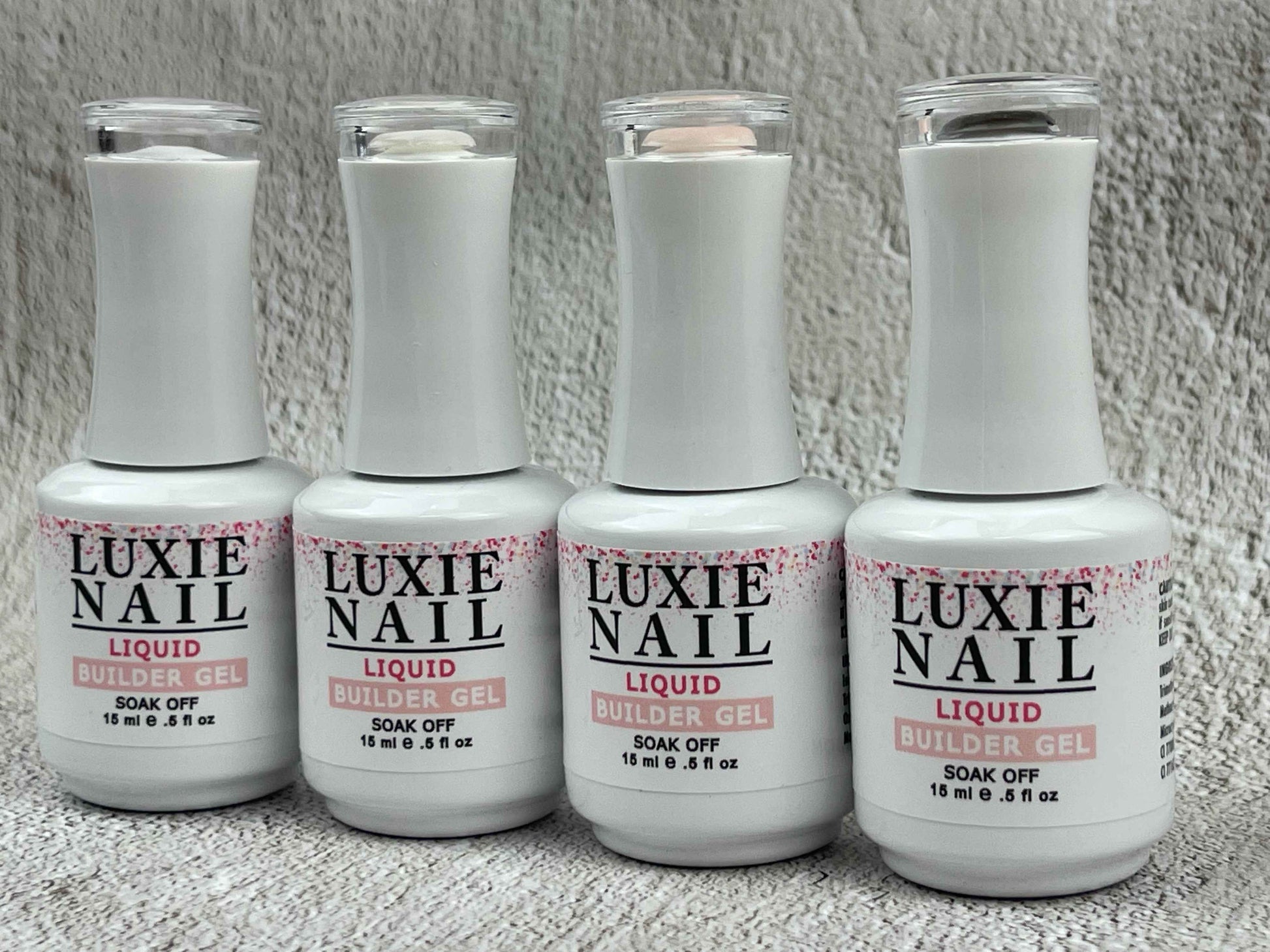 HEMA Free- Soft White Liquid Builder Gel In a Bottle 15ml - Luxie Nail