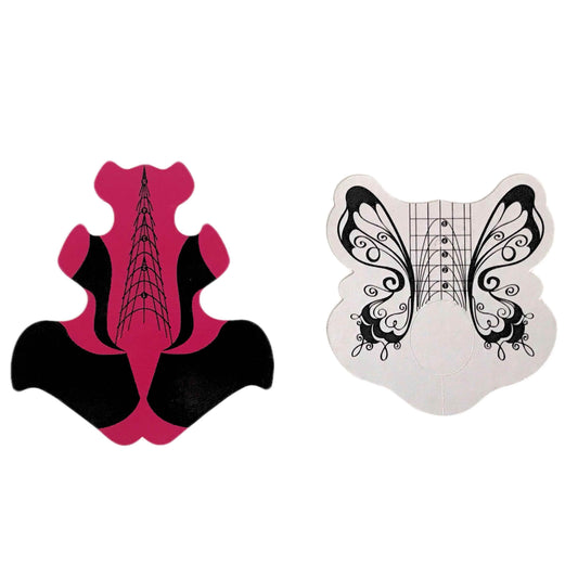 Butterfly Nail Forms 100 pcs. - Luxie Nail