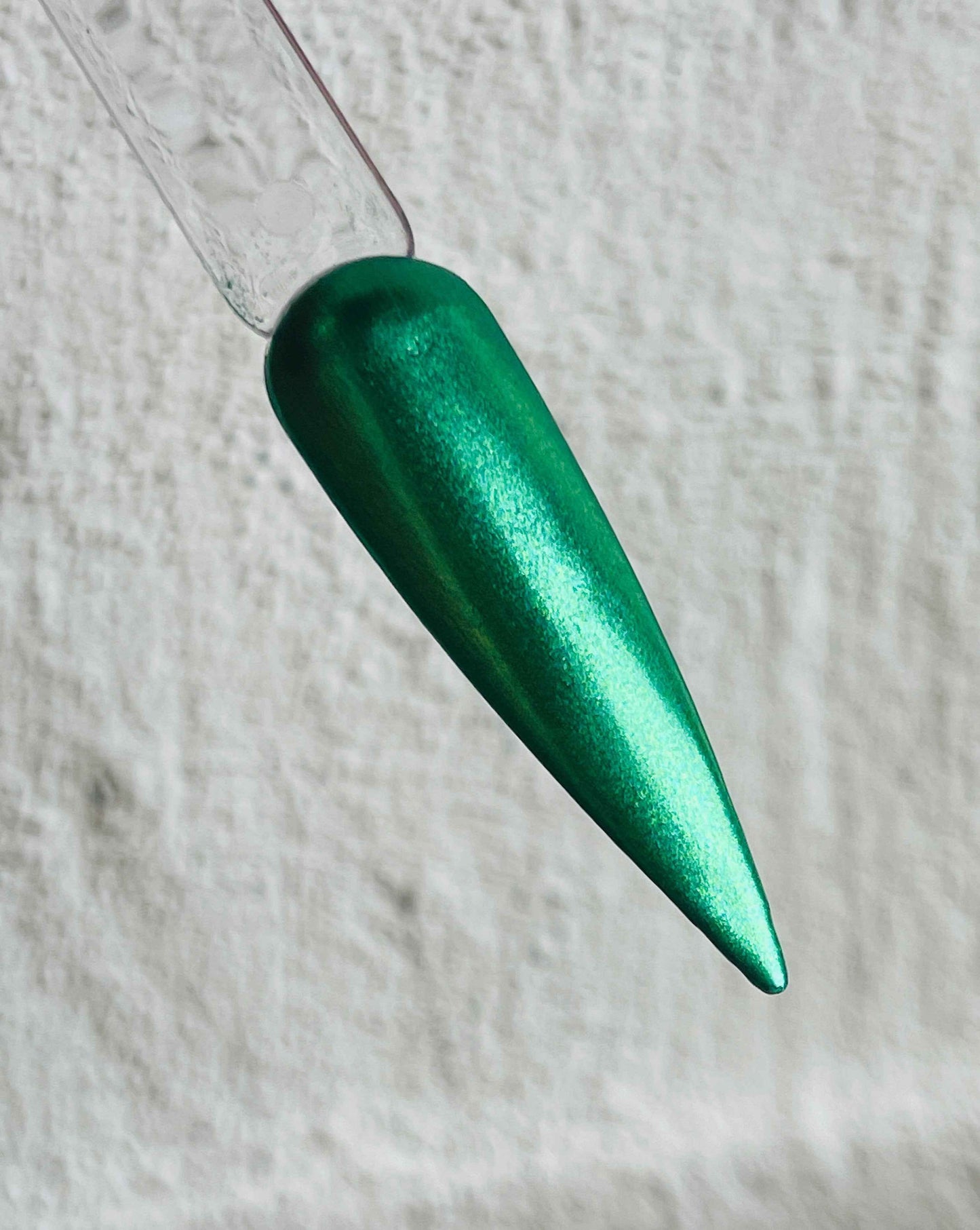 British Racing Green Chrome Nail Powder 1g. - Luxie Nail