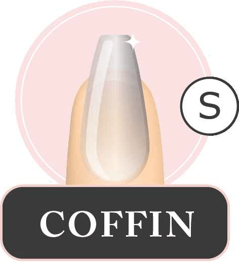 Full Coverage Soft Gel Tips- Coffin Short - Luxie Nail