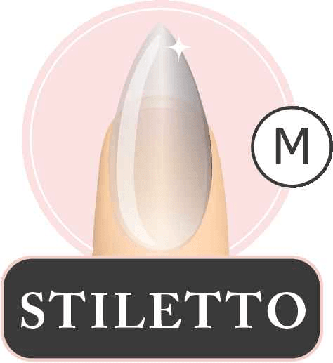Full Coverage Soft Gel Tips- Stiletto Medium - Luxie Nail