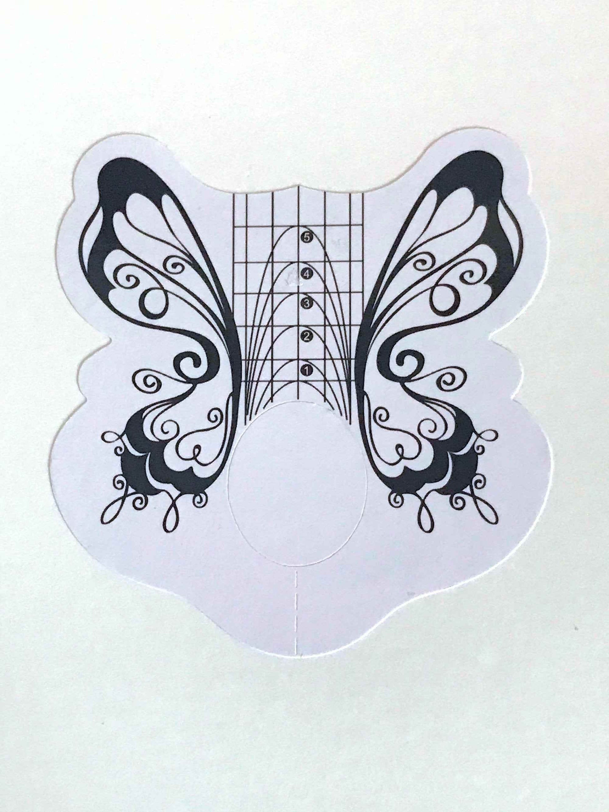 Butterfly Nail Forms 100 pcs. - Luxie Nail