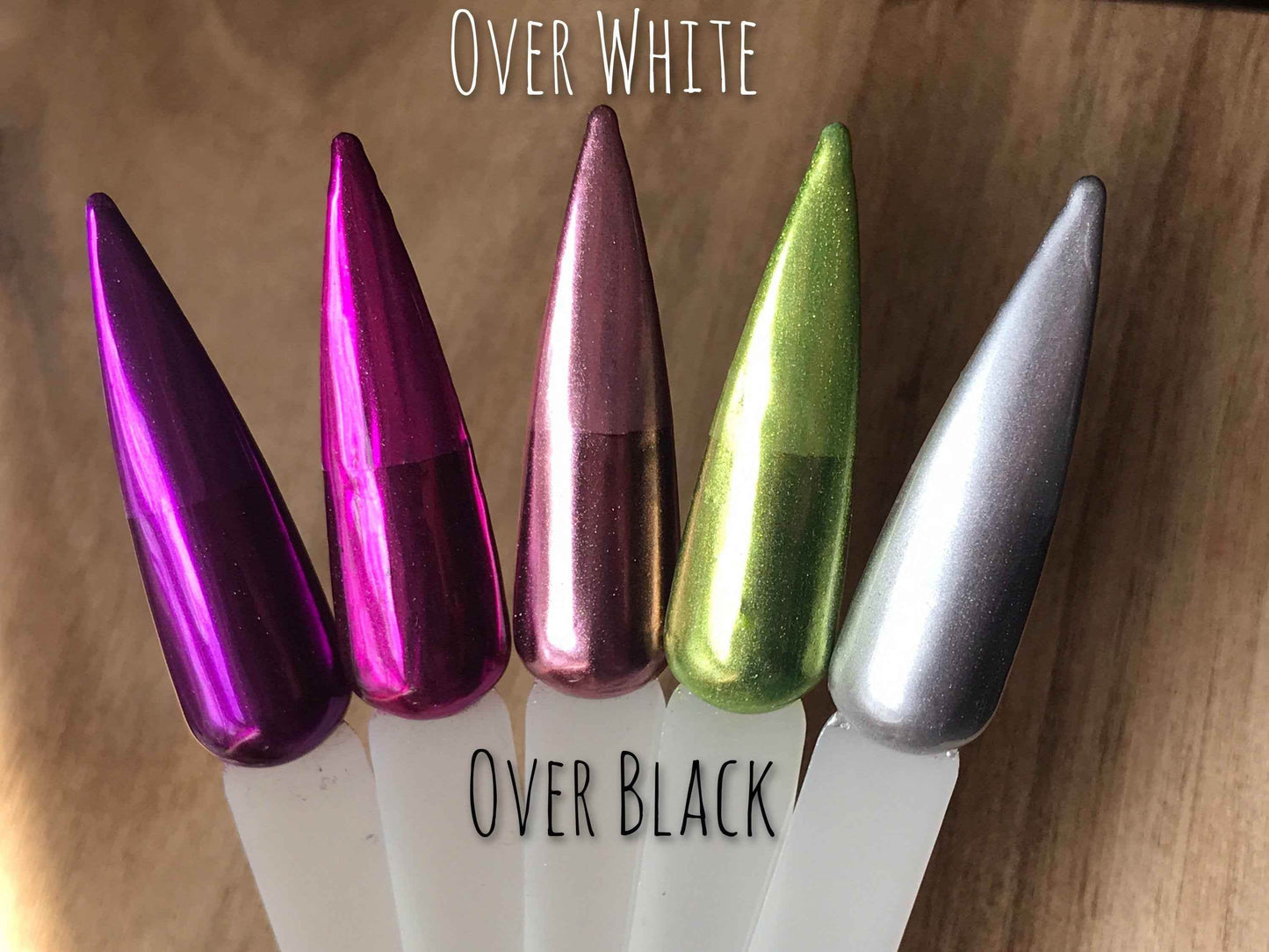 Chrome Nail Powders 9 Color Set - Luxie Nail
