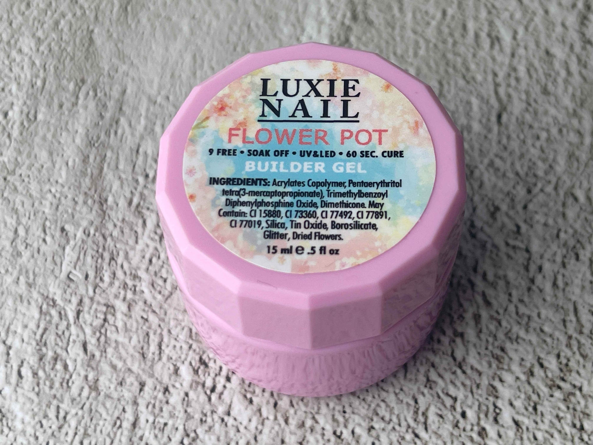 HEMA Free- Lola Flower Pot Builder Gel 15ml UV Gel- Luxie Nail