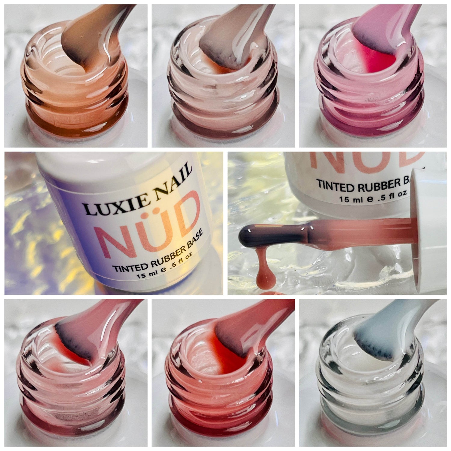 NÜD Rubber Base Gel - Luxie Nail