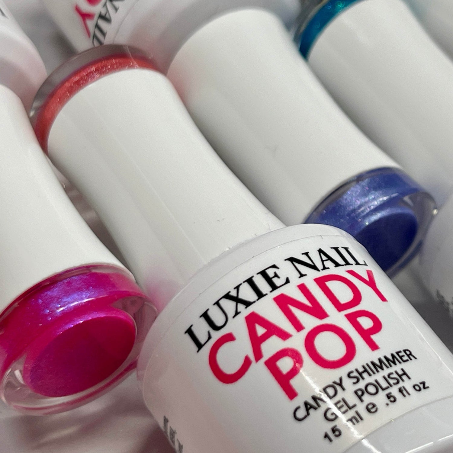 Candy Pop Shimmer Gel Colors - Luxie Nail